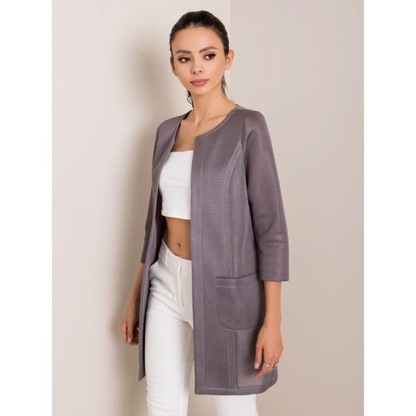 Fashionhunters Gray women's raincoat