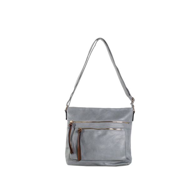 Fashionhunters Gray women's shoulder bag with a thin strap