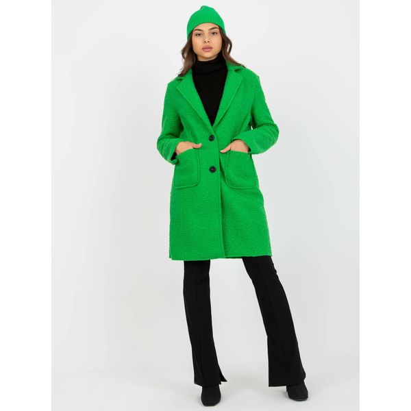 Fashionhunters Green teddy coat with OCH BELLA closure