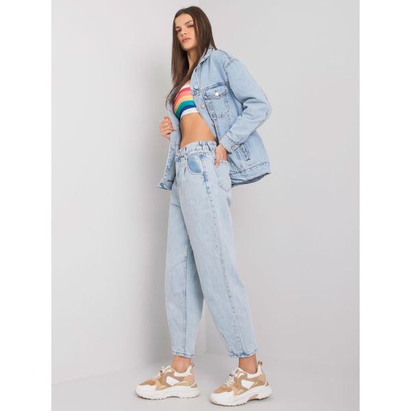 Fashionhunters Juney mom's light blue denim jeans