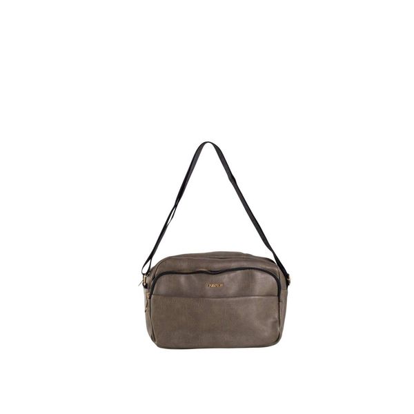 Fashionhunters Khaki messenger bag with a wide strap