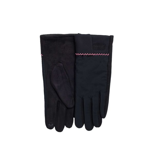 Fashionhunters Ladies' black winter gloves