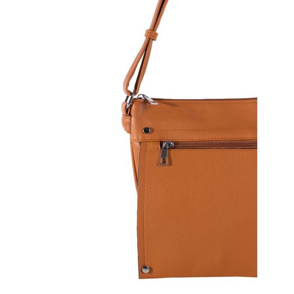 Fashionhunters Ladies' brown shoulder bag with an adjustable strap