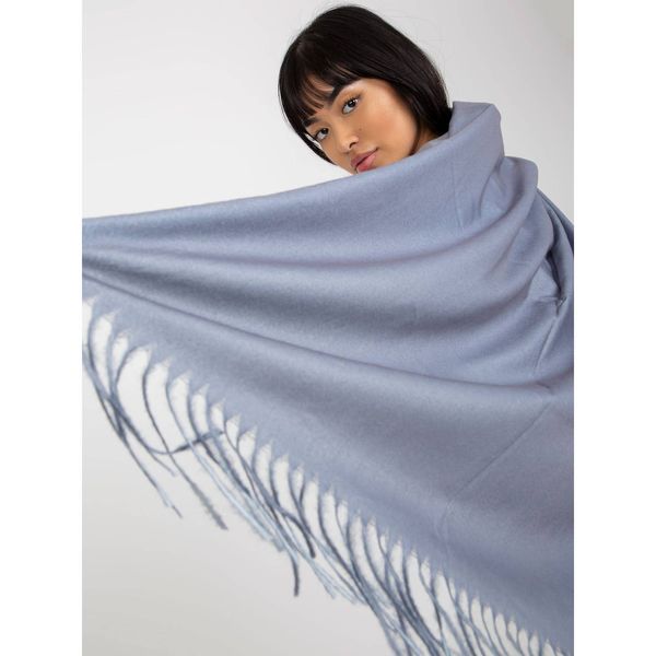 Fashionhunters Ladies' gray plain scarf with viscose