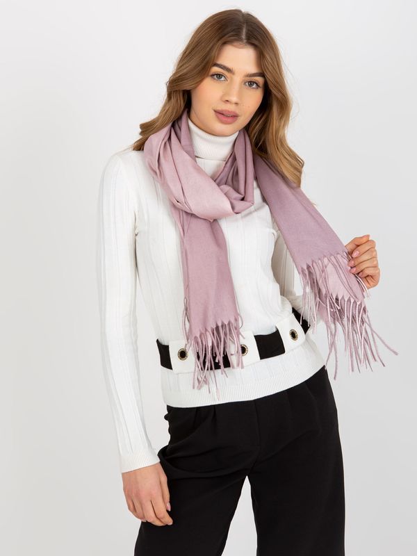 Fashionhunters Lady's smooth scarf - pink