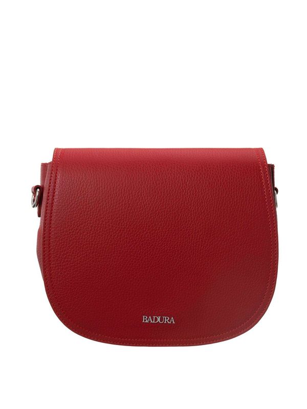 Fashionhunters Leather red handbag BADURA