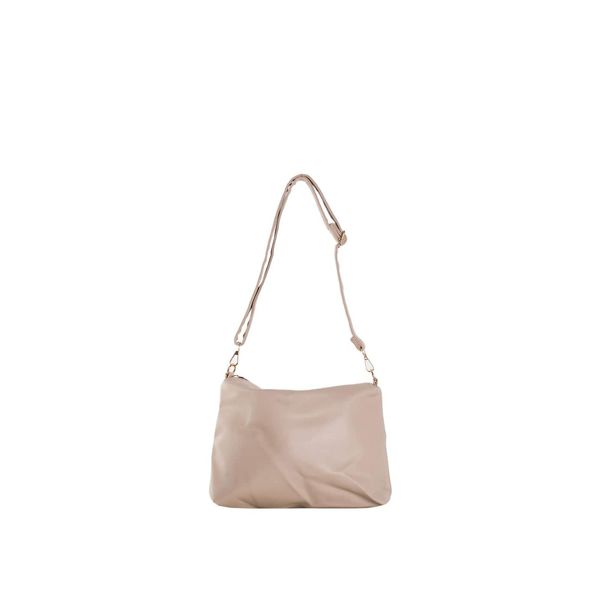 Fashionhunters Light beige 2-in-1 city shoulder bag with a chain