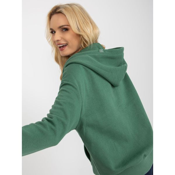 Fashionhunters Light green SUBLEVEL zip up hoodie