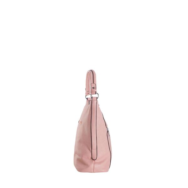 Fashionhunters Light pink city shoulder bag with a detachable strap