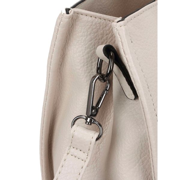 Fashionhunters LUIGISANTO beige shopper bag with adjustable strap