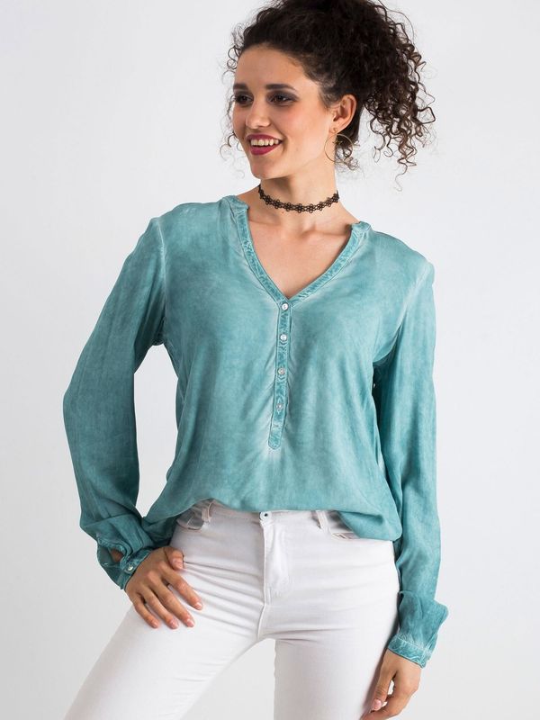 Fashionhunters Luźna bluzka wykonana z wiskozy morskiej