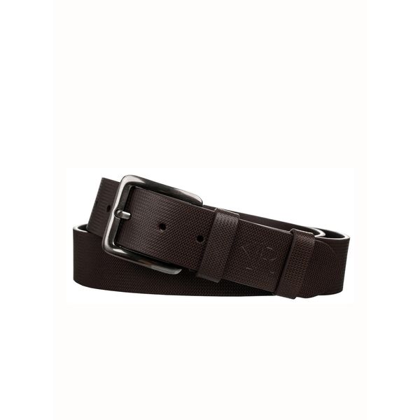 Fashionhunters Men's brown belt made of genuine leather