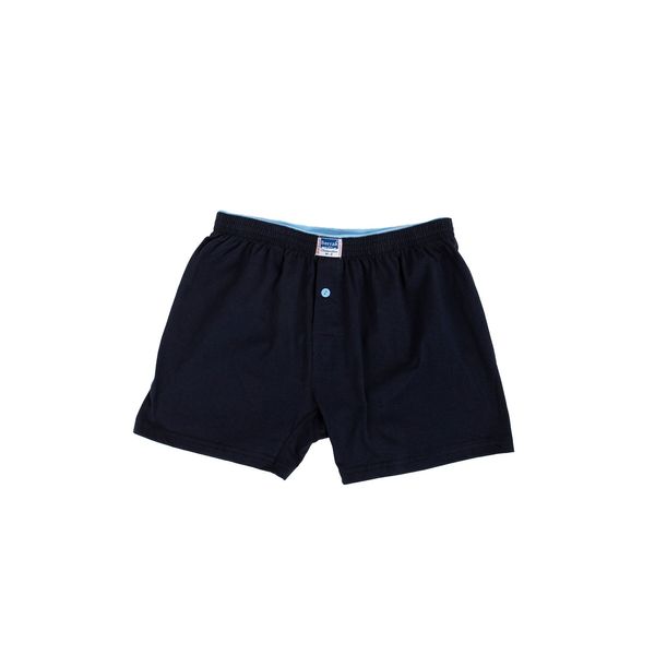 Fashionhunters Men's navy blue cotton boxer shorts