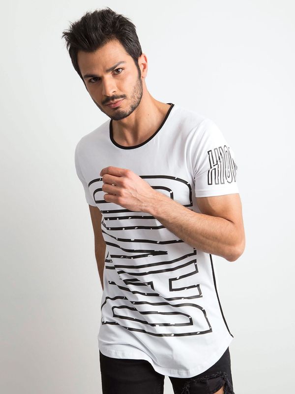 Fashionhunters Men's T-shirt with white print