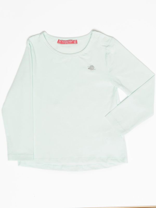 Fashionhunters Ordinary light mint blouse for girls