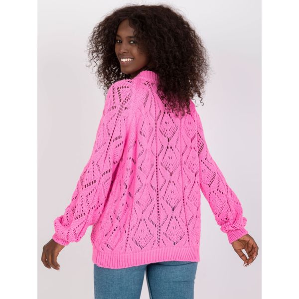 Fashionhunters Pink cardigan with decorative buttons RUE PARIS