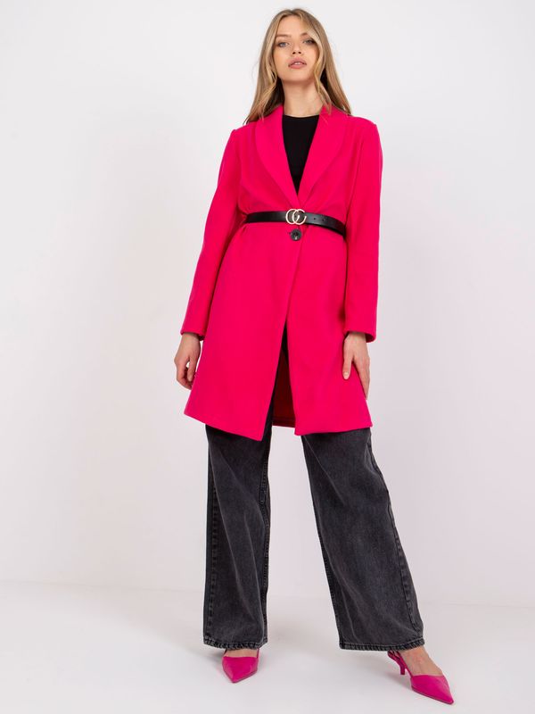Fashionhunters Pink jacket with Luna belt