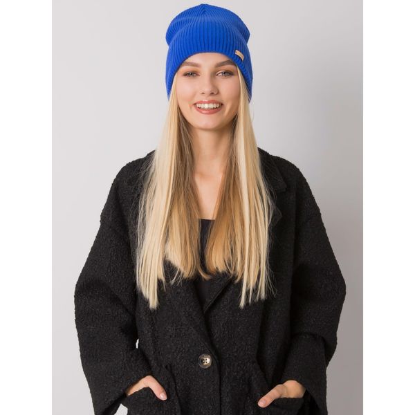 Fashionhunters RUE PARIS Dark blue knitted hat