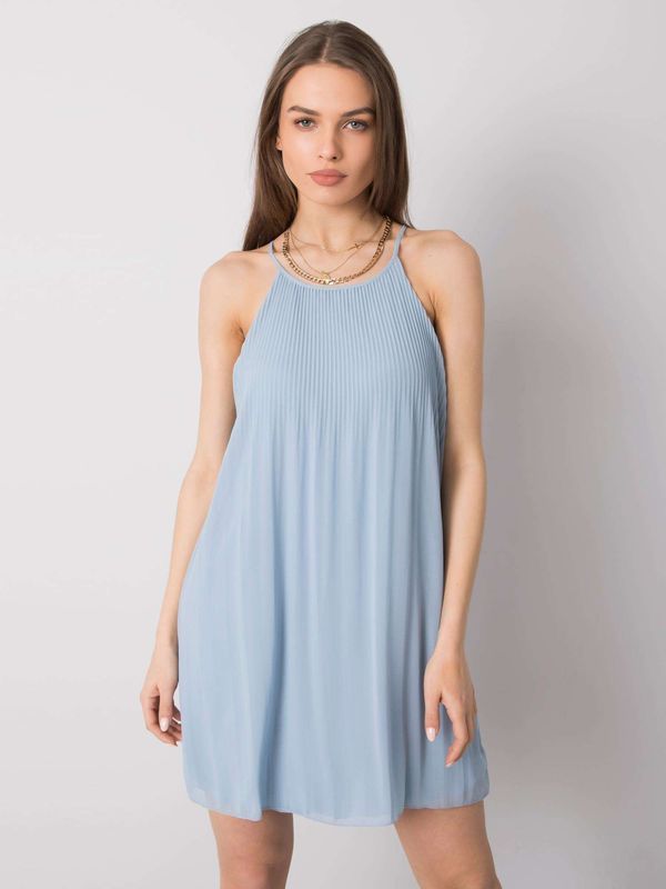 Fashionhunters SUBLEVEL Light blue sleeveless dress