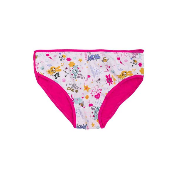 Fashionhunters White and pink panties for a girl with colorful patterns