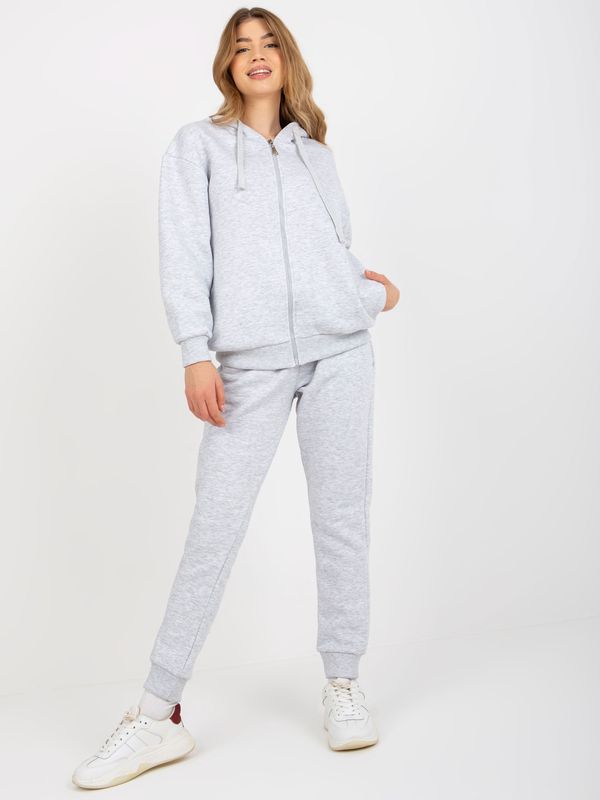 Fashionhunters Women's basic tracksuit - gray