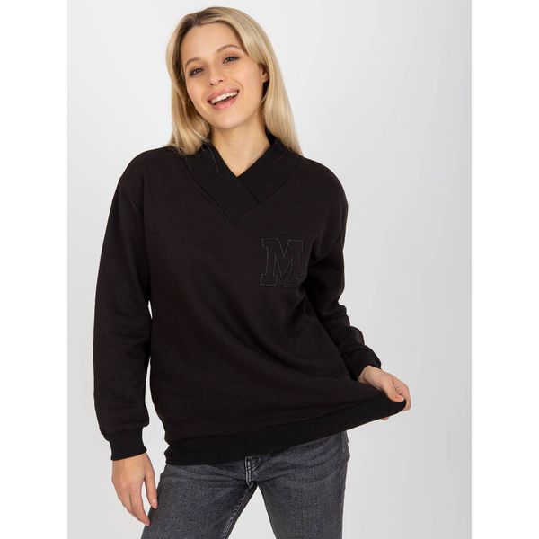 Fashionhunters Women's black sweatshirt