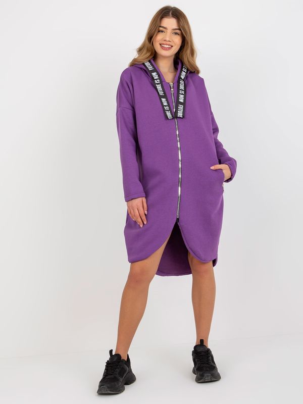 Fashionhunters Women's Long Hoodie - purple