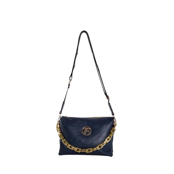 Fashionhunters Women's navy blue crossbody messenger bag