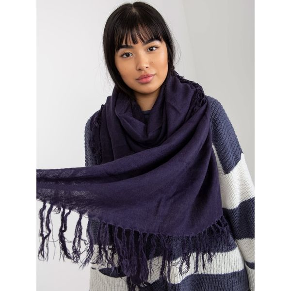 Fashionhunters Women's purple smooth shawl with fringes
