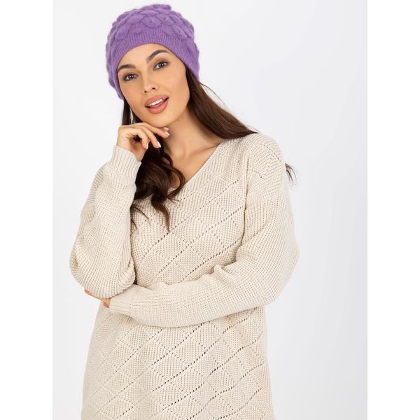Fashionhunters Women's purple winter hat