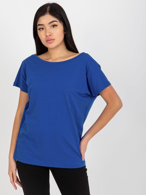 Fashionhunters Women's T-Shirt Fire - blue