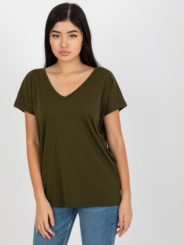 Fashionhunters Women's T-shirt - khaki