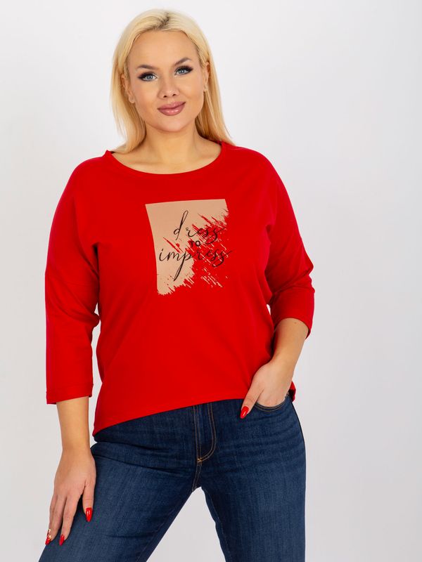 Fashionhunters Women's T-shirt - red