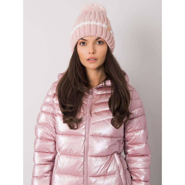 Fashionhunters Women's warm hat in light pink