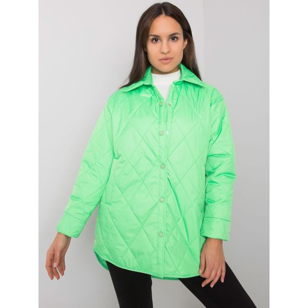 Fashionhunters Zenya green women's quilted jacket