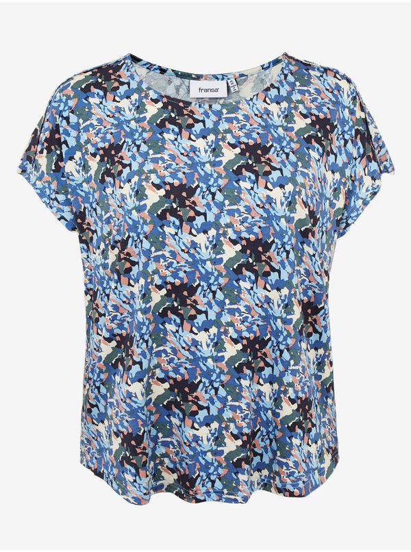 Fransa Blue patterned blouse Fransa - Women