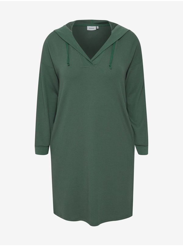 Fransa Green Hoodie Dress Fransa - Women