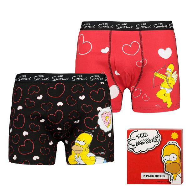 Frogies Men's boxer shorts The Simpsons Love 2P Gift Box - Frogies