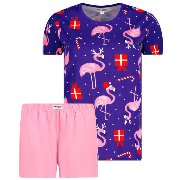 Frogies Women's pyjamas Flamingo Christmas - Frogies