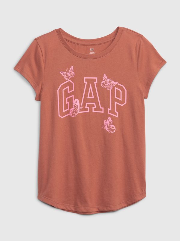 GAP Children's T-shirt organic logo GAP - Girls