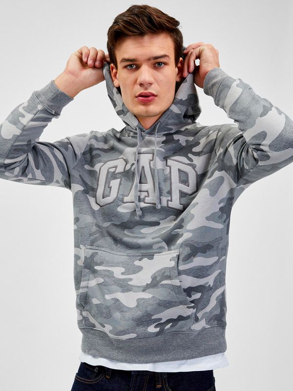 GAP GAP Army Sweatshirt with logo and hood - Men