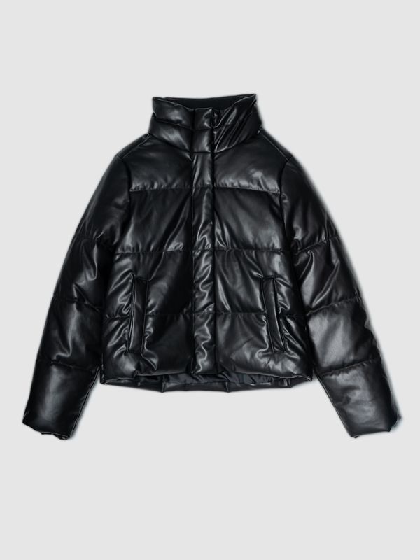 GAP GAP Artificial Leather Quilted Jacket - Women