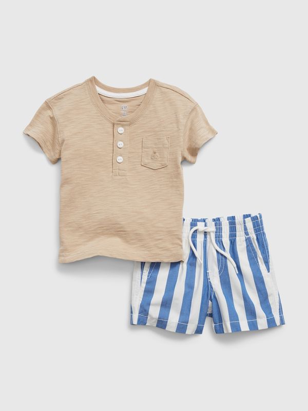 GAP GAP Baby Set T-shirt and Striped Shorts - Boys