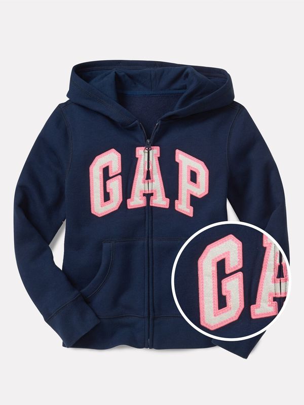 GAP GAP Bluza dziecięca Zip Hoodie Logo