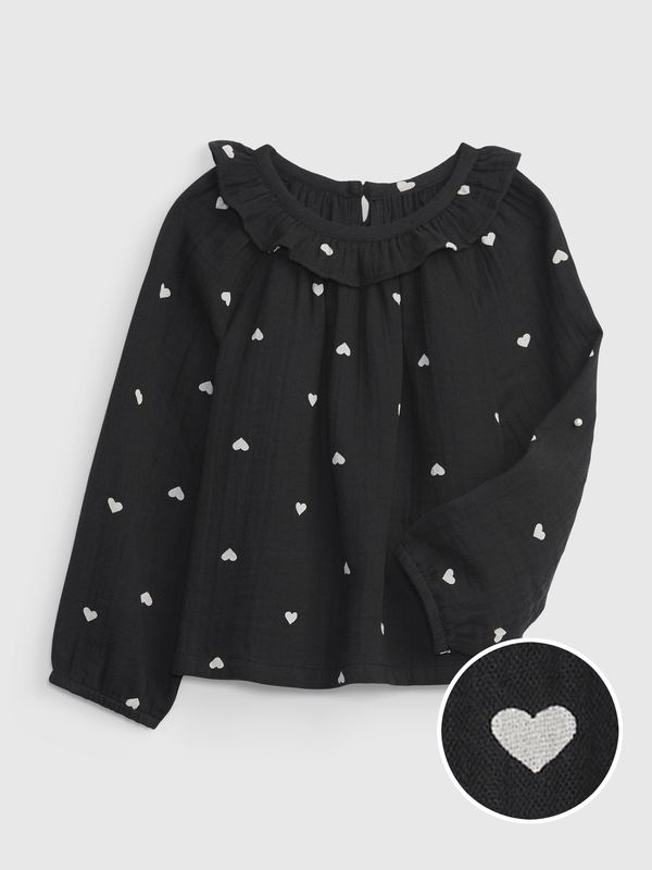 GAP GAP Children's blouse with hearts - Girls