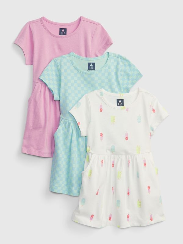 GAP GAP Children's Organic Cotton Dress, 3pcs - Girls