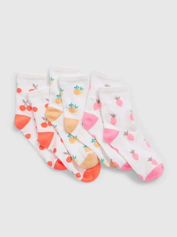 GAP GAP Children's socks with fruit, 3 pairs - Girls