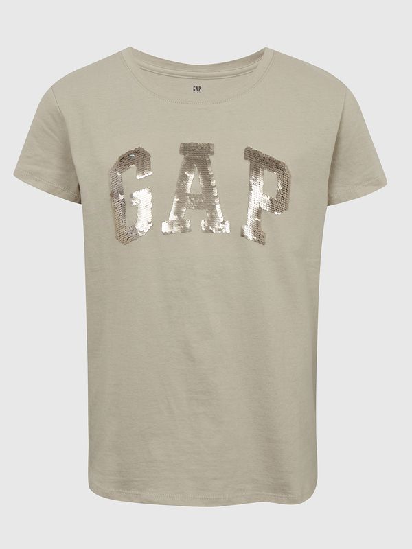 GAP GAP Children's T-shirt organic with sequined logo - Girls