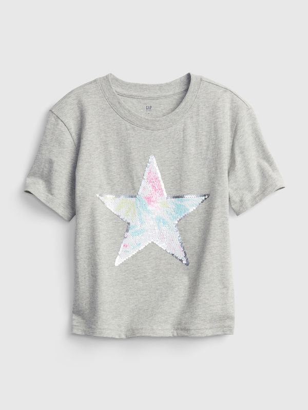 GAP GAP Children's T-shirt star from sequins - Girls