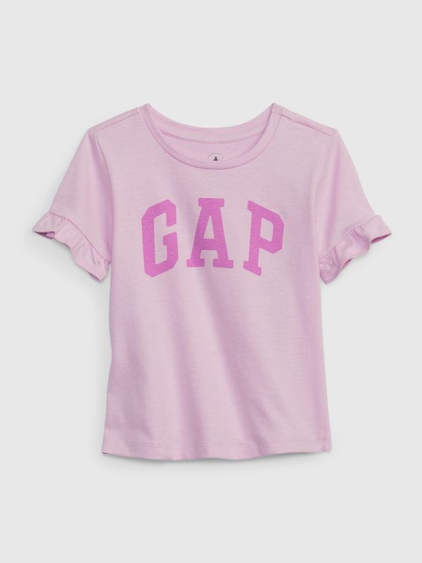 GAP GAP Children's T-shirt with logo and ruffles - Girls